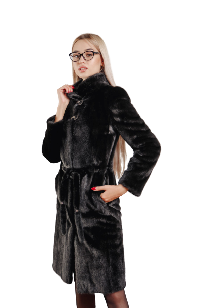 Пальто женское из эко-кожи 252