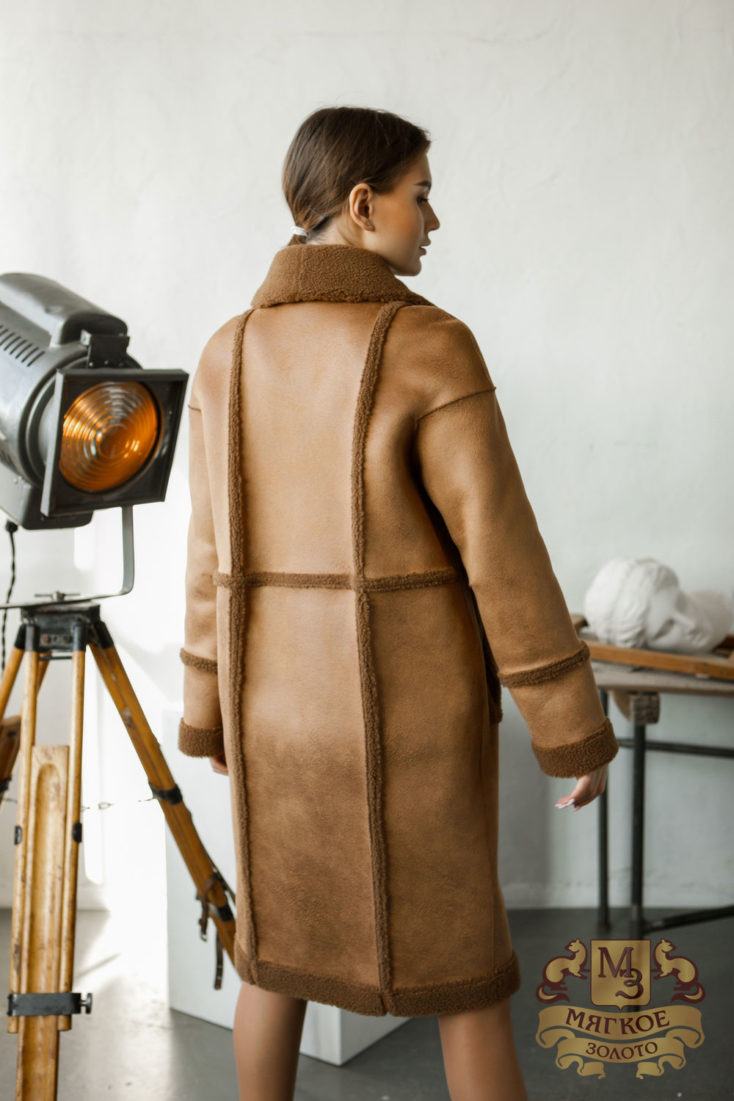 Пальто женское двустороннее с экомехом Simakhov SM49