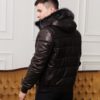 Куртка кожаная с отделкой лисицы Gio Melli F708