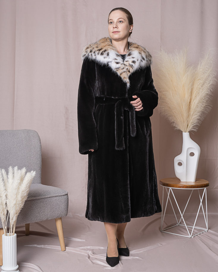 Шуба норковая БлекГлама MS MOUSIOS FURS 145 HOOD