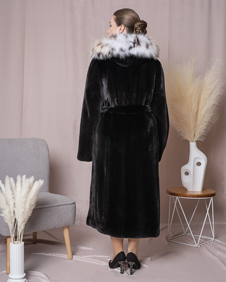 Шуба норковая БлекГлама MS MOUSIOS FURS 145 HOOD