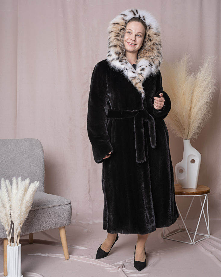 Шуба норковая БлекГлама MS MOUSIOS FURS 145 HOOD