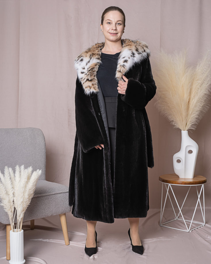 Шуба норковая БлекГлама MS MOUSIOS FURS 145 HOOD