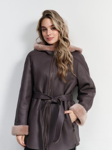 Дубленка женская из овчины OKSAFASHION OKSA-05LKP/75OF