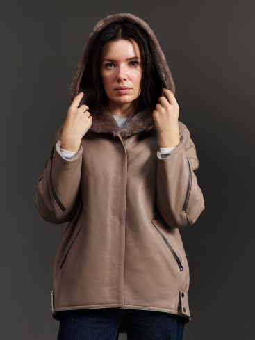 Дубленка женская из овчины OKSA FASHION K-2810LK/75OF