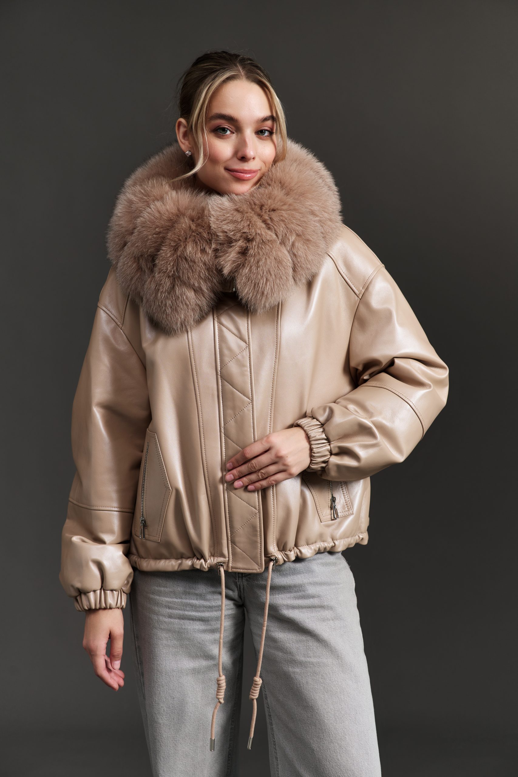 Куртка женская из натуральной кожи STELLA ROSSA L-2818 Куртка женская из натуральной кожи STELLA ROSSA L-2818